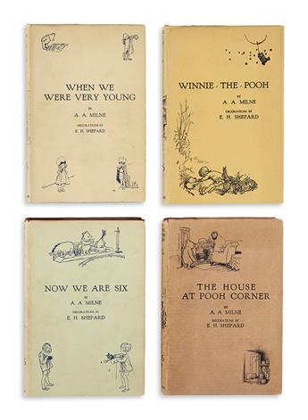 (CHILDRENS LITERATURE.) MILNE. A.A. A Complete set of the Christopher Robin books.